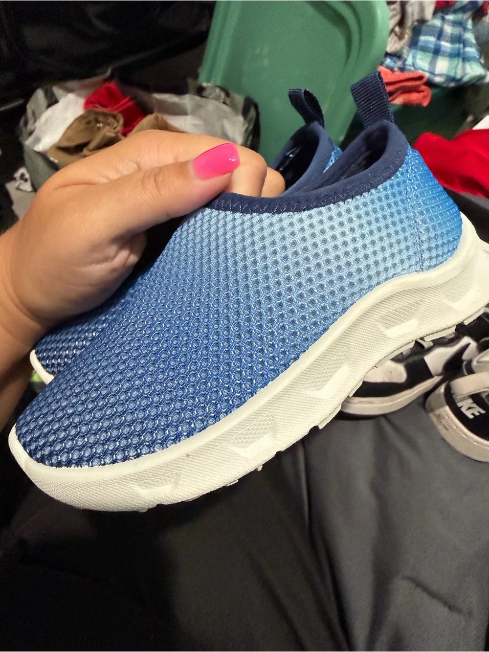 Carter's Kids Slip-On Mesh Sneakers in Blue
